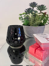 Load image into Gallery viewer, Black Ceramic Tea Light Burner
