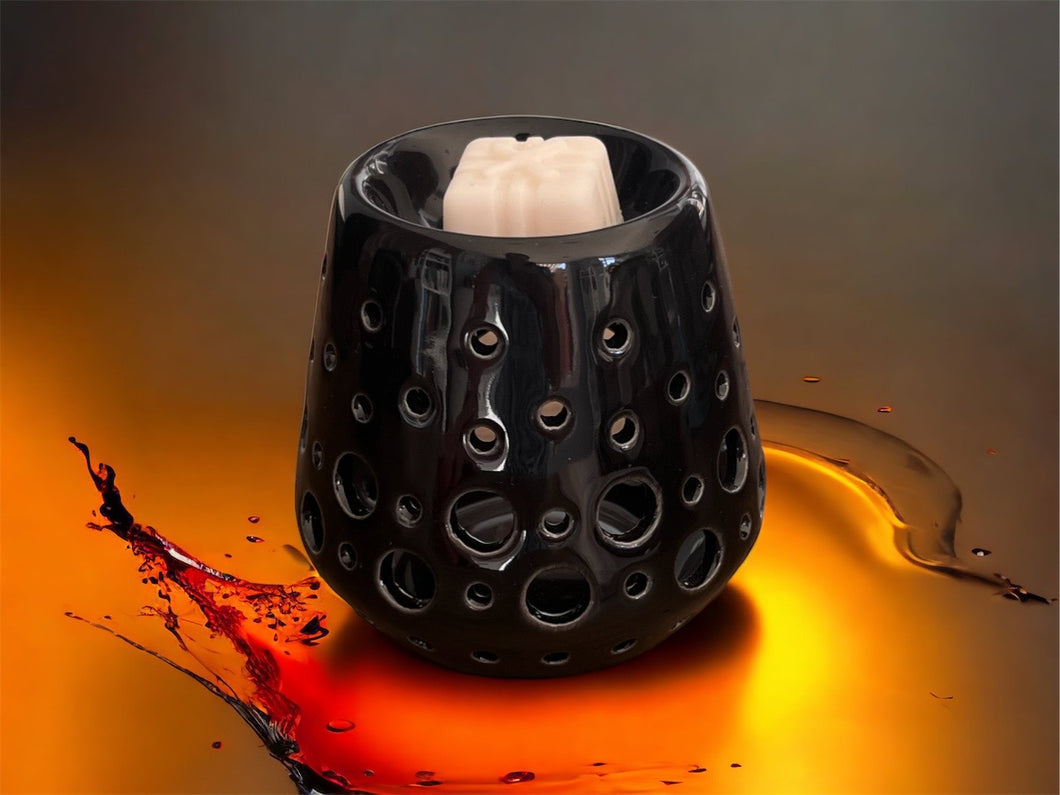 Black Ceramic Tea Light Burner