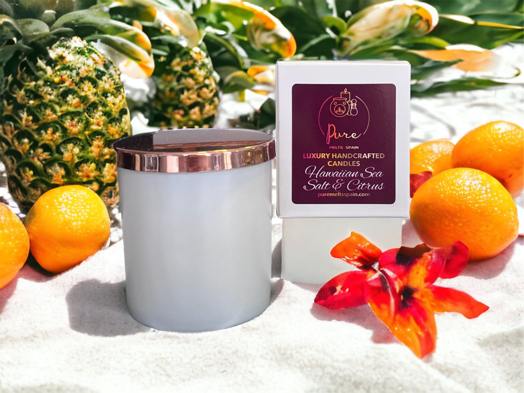 Hawaiian Sea Salt & Citrus Luxury soy Wax Candle